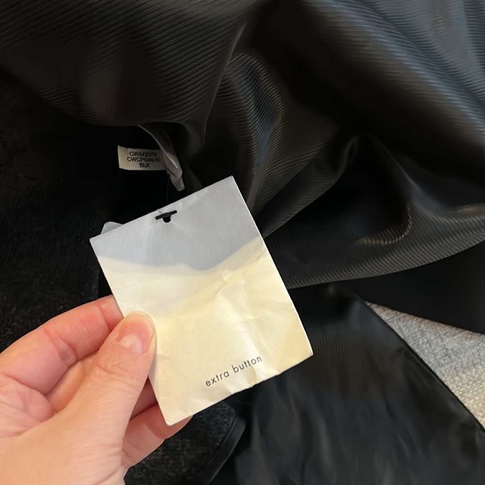 Calvin Klein Classic Black Trench Coat Removable Fleece Lining - Picture 5 of 16